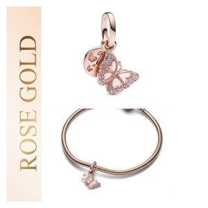 🌟 14K Rose Gold Butterfly Charm